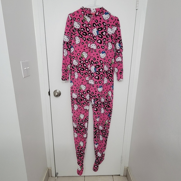 ❤️[3/$35] Hello Kitty Onesie Footed Pajamas - Picture 1 of 6